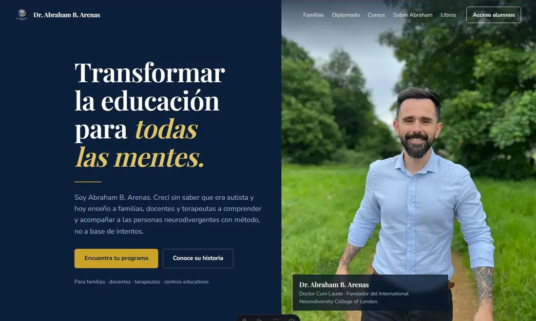 Dr. Abraham B. Arenas: Web · portada